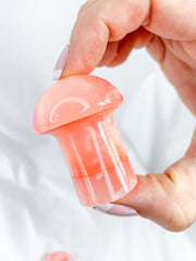 Onyx Orange Mushroom Carving