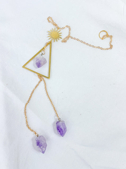 Amethyst Triangle SunCatcher