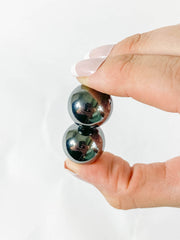 Magnetic Hematite Sphere Pair | Mini