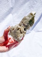 Himalayan Quartz Cluster with Inclusions 341g