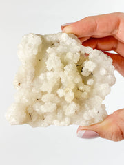 White Chalcedony Stalactite Cluster 244g