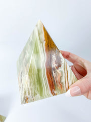 Green Onyx Pyramid | XX Large
