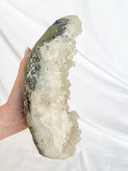 Glass Apophyllite Cluster with Druzy 3kg