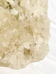 Glass Apophyllite Cluster with Druzy 3kg