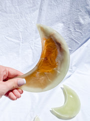 Green Onyx Moon Bowl | X Large