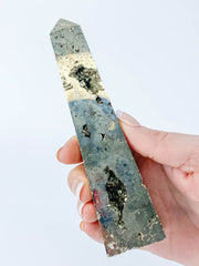 Pyrite with Cavities Obelisk 515g