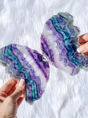 Fluorite Fairy Wings Pair 1.1kg