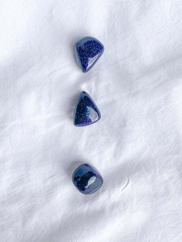 Blue Gold Stone Tumbles | Small