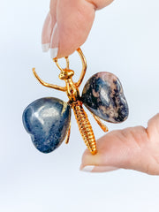 Rhodonite Dragonfly Carving
