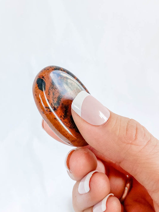 Red Obsidian Worry Stone