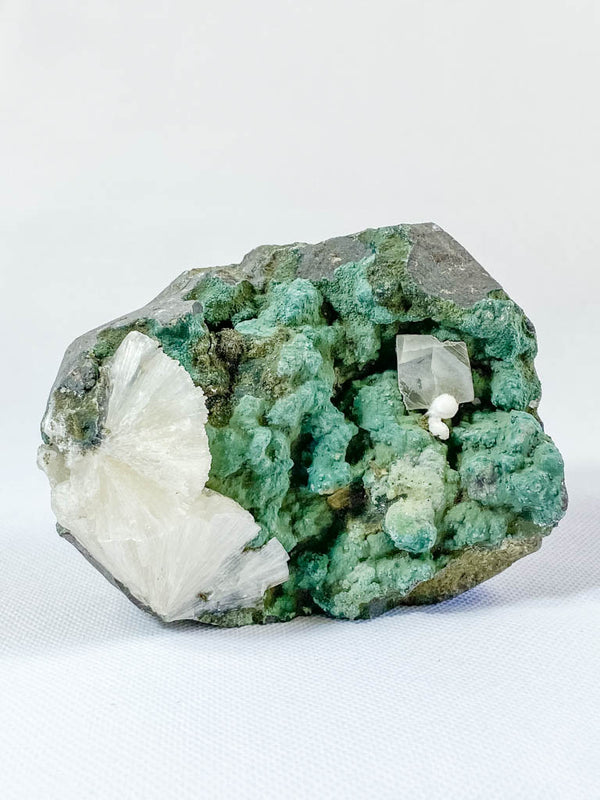 Green Heulandite with Inclusions 640g