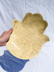 Hamsa Bronze Dish Light | XX Large