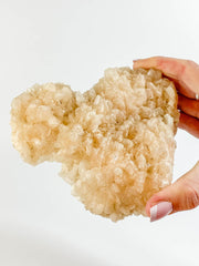 Stilbite Cluster Heart 562g
