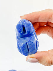Blue Quartz Hedgehog Carving