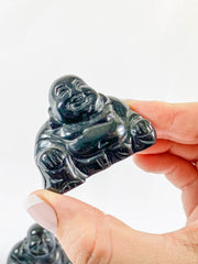 Black Obsidian Buddha Carving