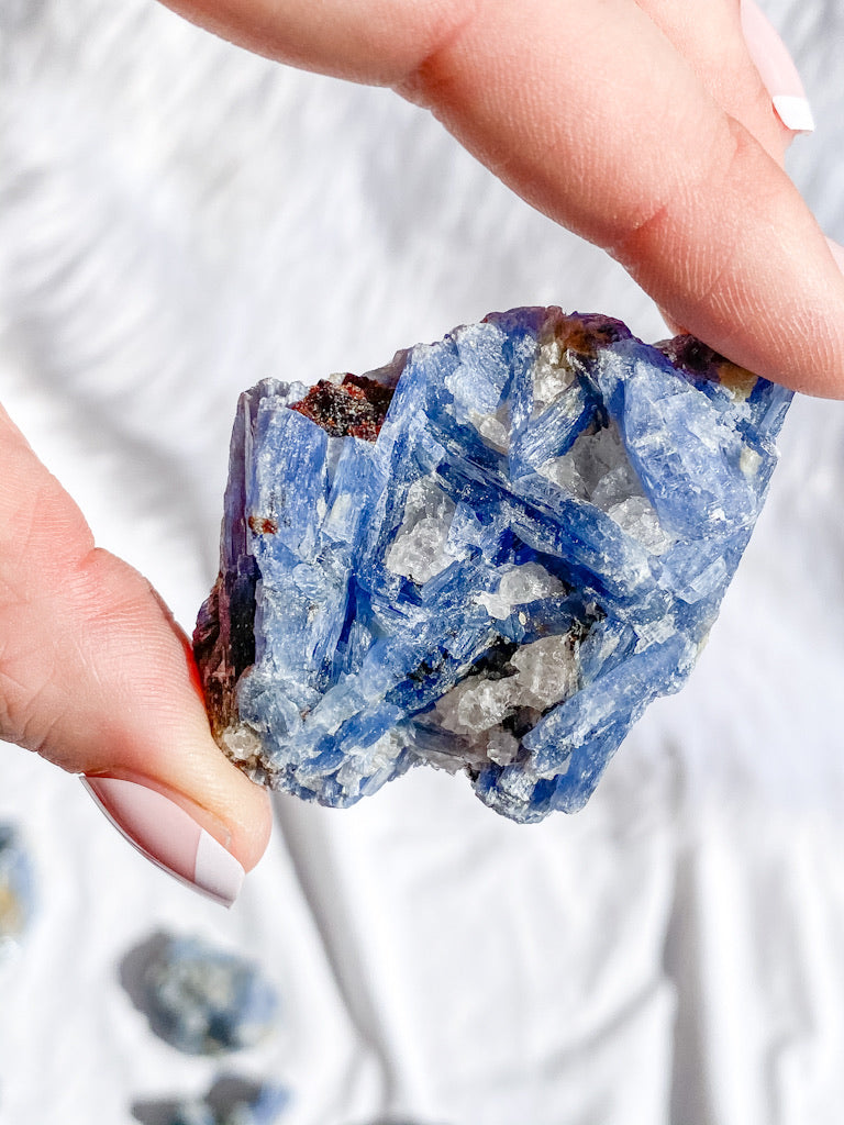 Blue Kyanite with Mica and Quartz Natural | Medium
