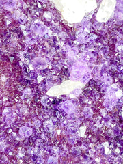 Amethyst Quartz Druzy CutBase Cluster 1.5kg