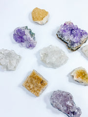 Divine Trio: Citrine + Clear Quartz + Amethyst | X Large