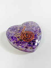 Orgonite Heart Amethyst | Medium