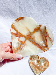 Green Onyx Heart Bowl | X Large