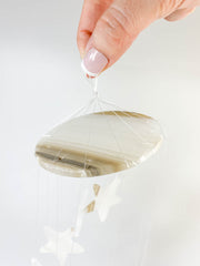 Stars Windchimes | White Onyx