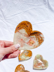 Green Onyx Heart Bowl | Large