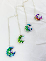 Dichroic New Moon Pendant