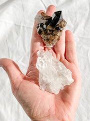 Balance Duo: Clear Quartz + Smoky Quartz | Medium
