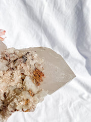 Smoky Himalayan Quartz with Inclusions CutBase Cluster 1.6kg