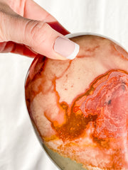 Desert Polychrome Jasper Heart with Stand 2.4kg