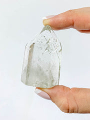 Clear Quartz Phantom Polished Point with Chlorite 69g