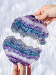 Fluorite Fairy Wings Pair 1.1kg