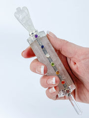 Chakra Healing Angel Wand | Clear Quartz