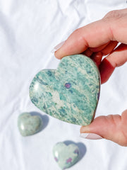 Ruby Fuchsite Heart | Medium