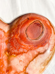 Desert Polychrome Jasper Heart with Stand 2.4kg