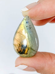 Labradorite Cabochon Tear Drop | Small