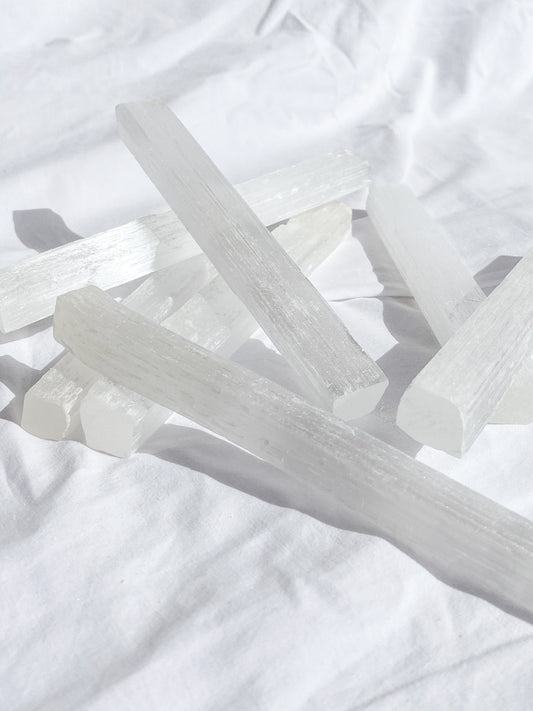 Selenite Natural Wand | Medium