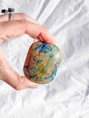 Azurite and Malachite Polished Freeform 103g