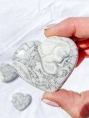 Howlite Heart | Medium