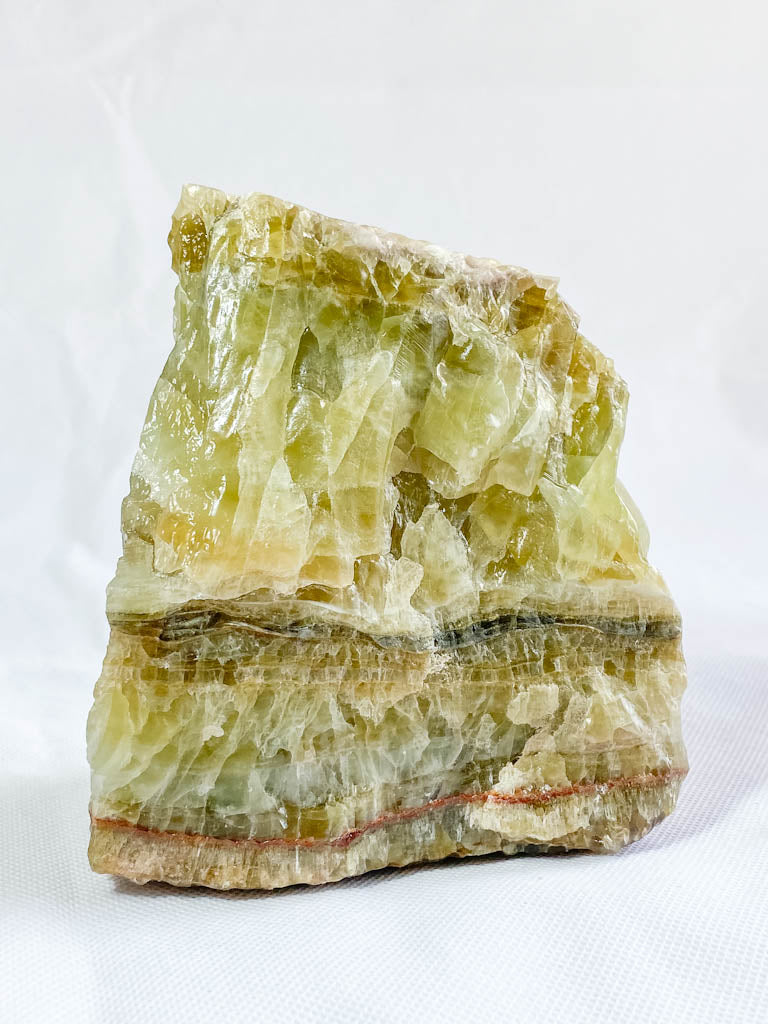 Green Calcite CutBase Natural 1.1kg