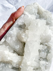 Chalcedony with Apophyllite CutBase Cluster 2.4kg