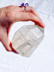 Natural Citrine Semi Polished Point 394g