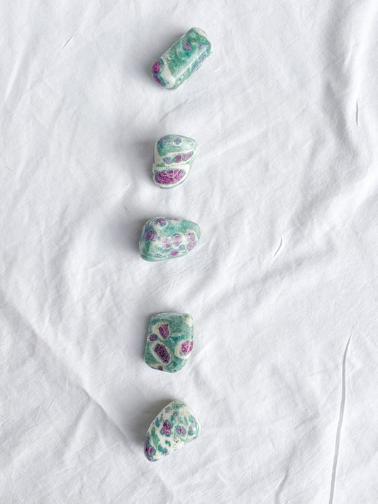 Ruby Fuchsite Tumbles | Large