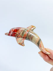 Jasper Dolphin Carving