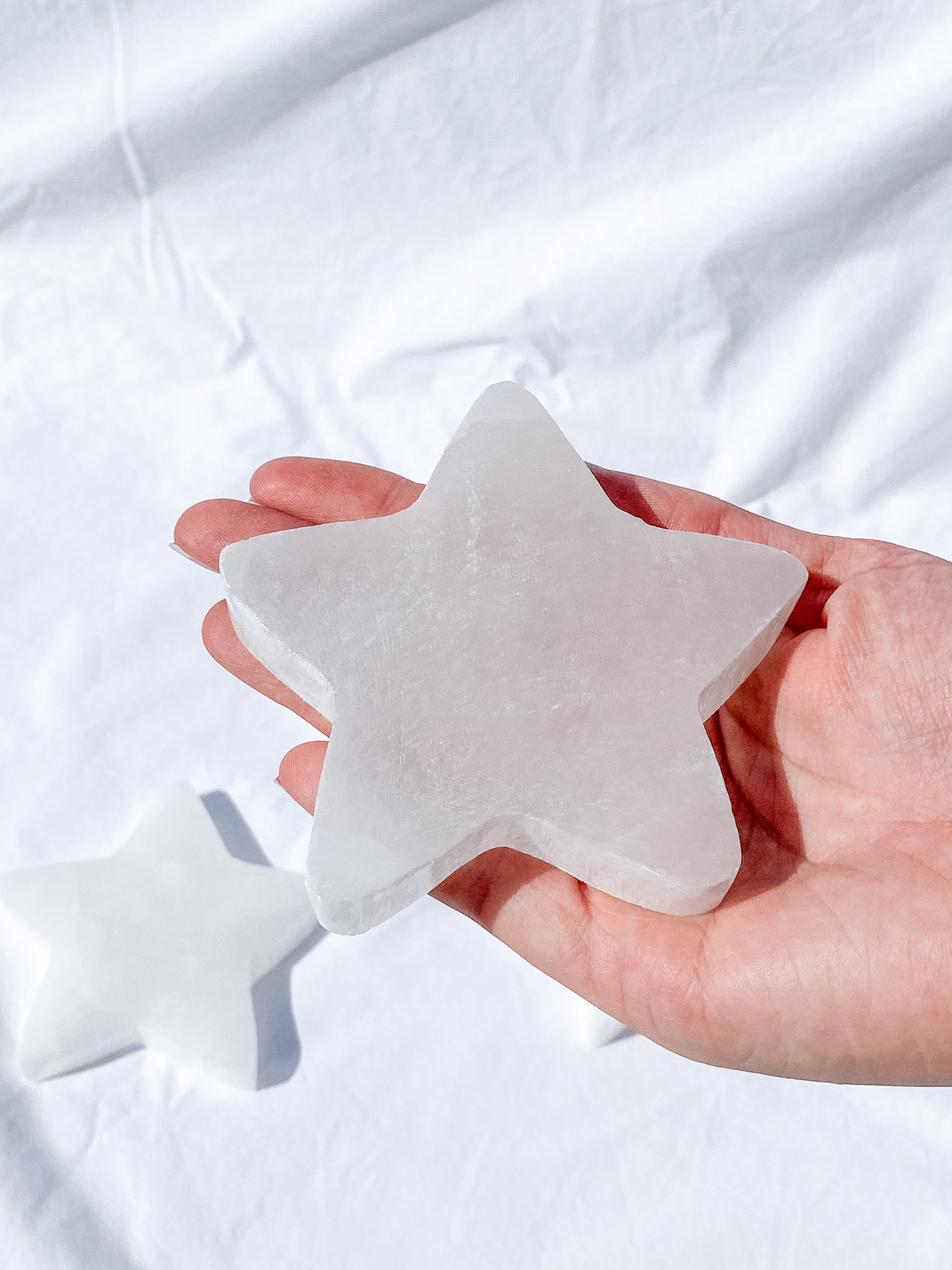 Selenite Star Plate | Large
