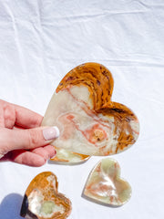 Green Onyx Heart Bowl | Large