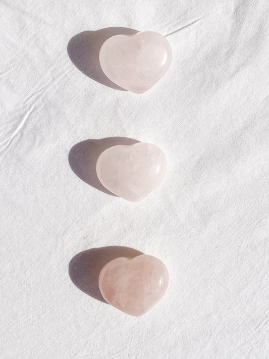 Rose Quartz Heart | Extra Small