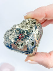 Manifest Love Heart Pack Duo: Rose Quartz + Pyrite | Medium