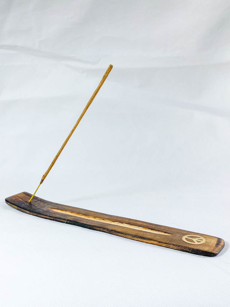 Wooden Incense Holder | Peace