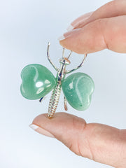 Green Aventurine Dragonfly Carving